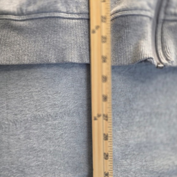 Under Armour Gray Full Zip Hoodie Sweatshirt Men's MD Loose Fit Logo Sleeve - Picture 8 of 8